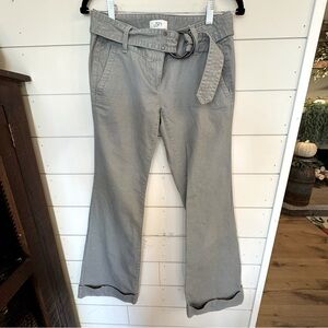 Ann Taylor LOFT Gray Wide Leg flare pants Size 0 /zero Marissa